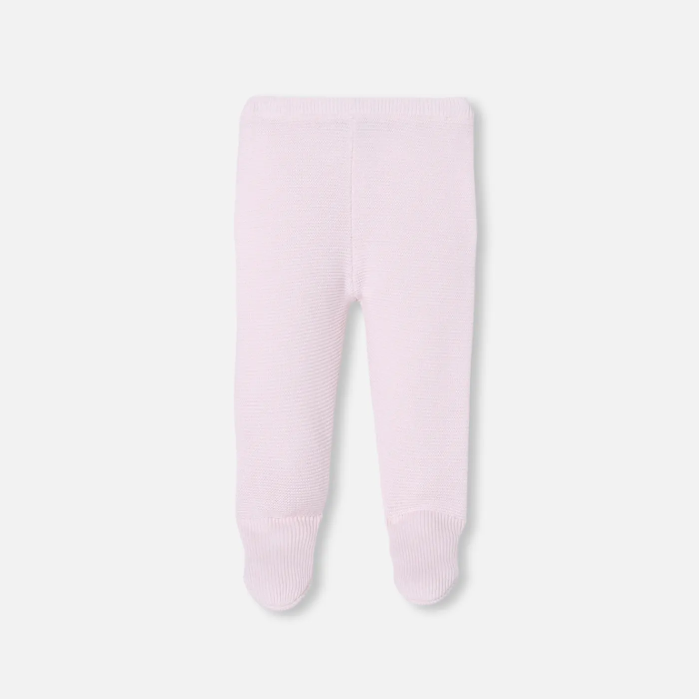 Bloomers, Overalls And Sets-Jacadi Baby girl set in garter stitch Jacadi pale Pink