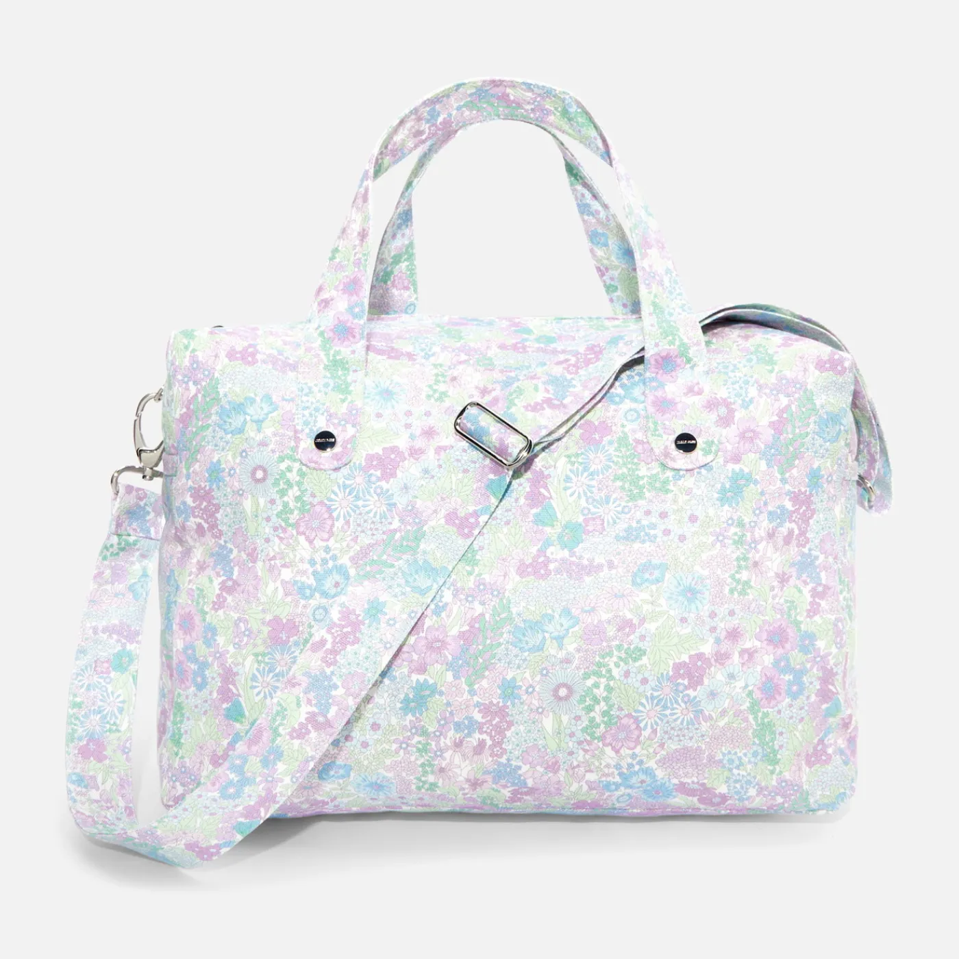 Diaper Bags And Toiletry Bags|Diaper Bags And Toiletry Bags-Jacadi Liberty fabric diaper bag White/Multicolour